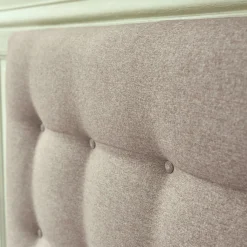 Tête de lit capitonnée en tissu L160cm - beige