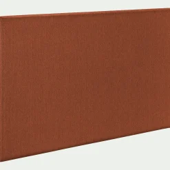 Tête de lit droite en tissu L170cm - orange brique