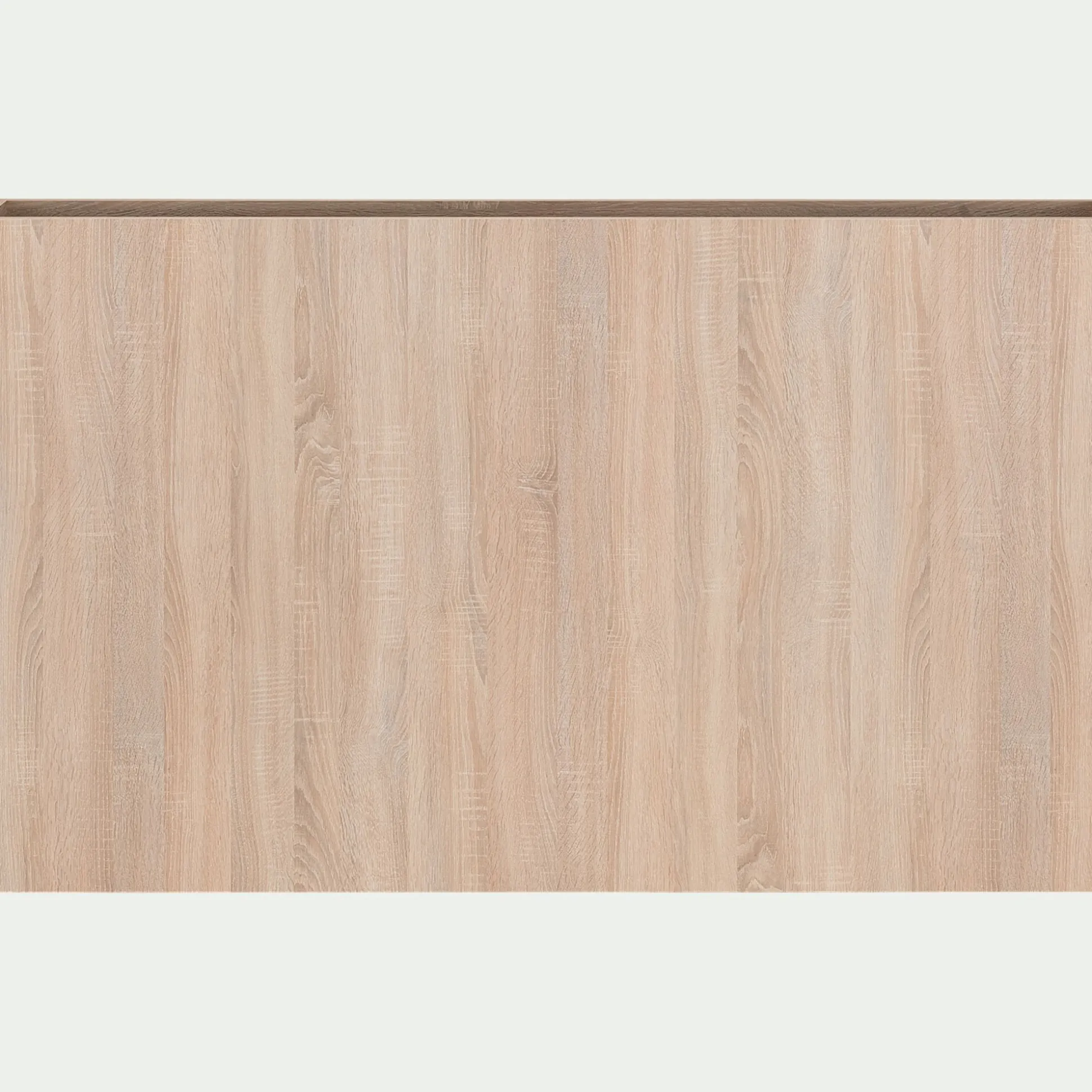 Tête de lit en bois avec rangement - effet chêne clair L165cm