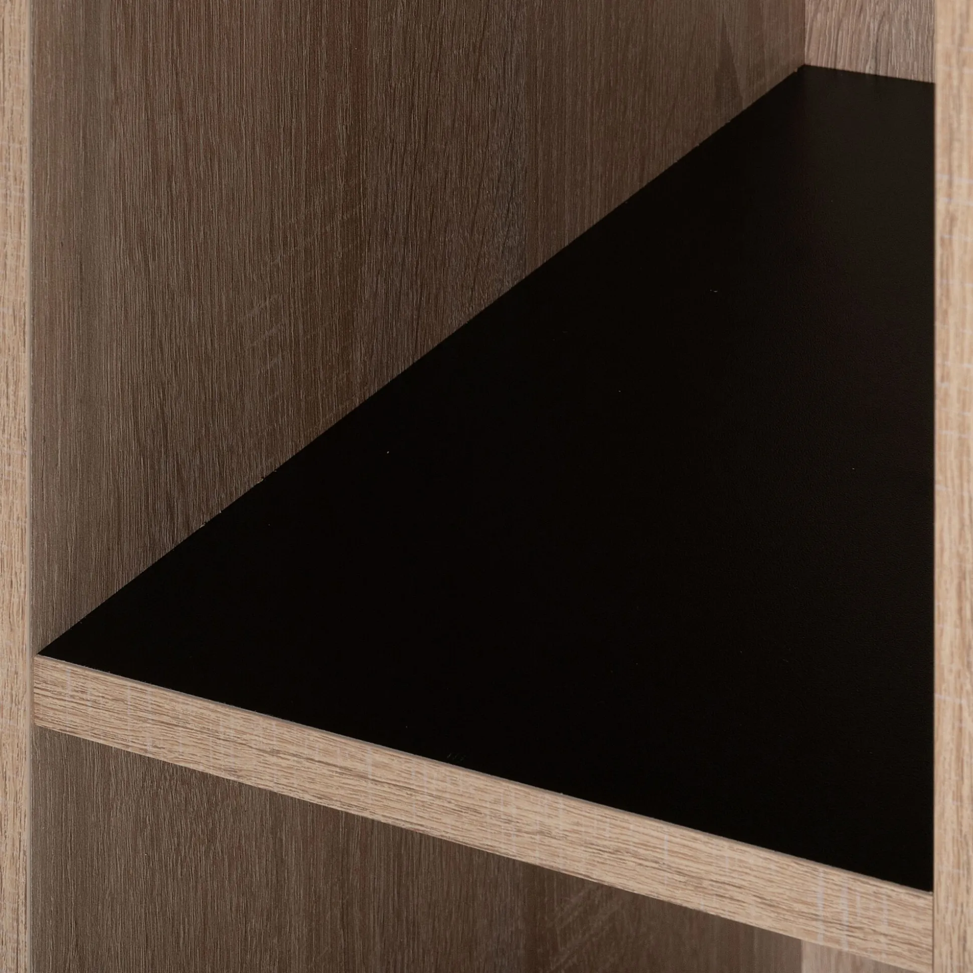 Tête de lit en bois avec rangement - effet chêne clair L165cm