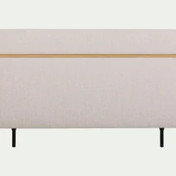 Tête de lit en tissu et bois L162cm - blanc ventoux