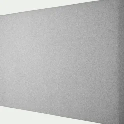 Tête de lit en tissu lisse L160cm - gris perle