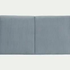 Tête de lit en velours côtelé 190cm - bleu niolon