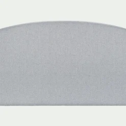 Tête de lit galbée en tissu - gris clair L170cm