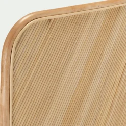Tête de lit rectangulaire en rotin 130x170 - bois clair