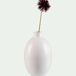 Vase boule en céramique H35cm - blanc ventoux