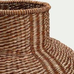 Vase boule en jonc de mer D50cm - naturel