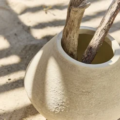 Vase classique en céramique H25cm - beige