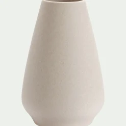 Vase classique en faïence H27cm - beige