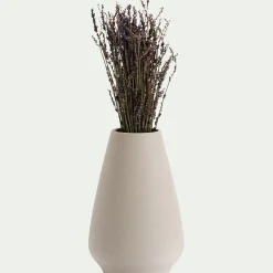 Vase classique en faïence H27cm - beige