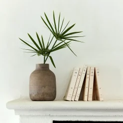 Vase classique en grès H22,5cm - marron