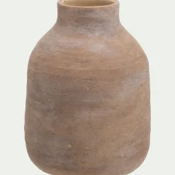Vase classique en grès H22,5cm - marron