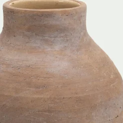 Vase classique en grès H22,5cm - marron