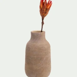 Vase classique en grès H24cm - marron