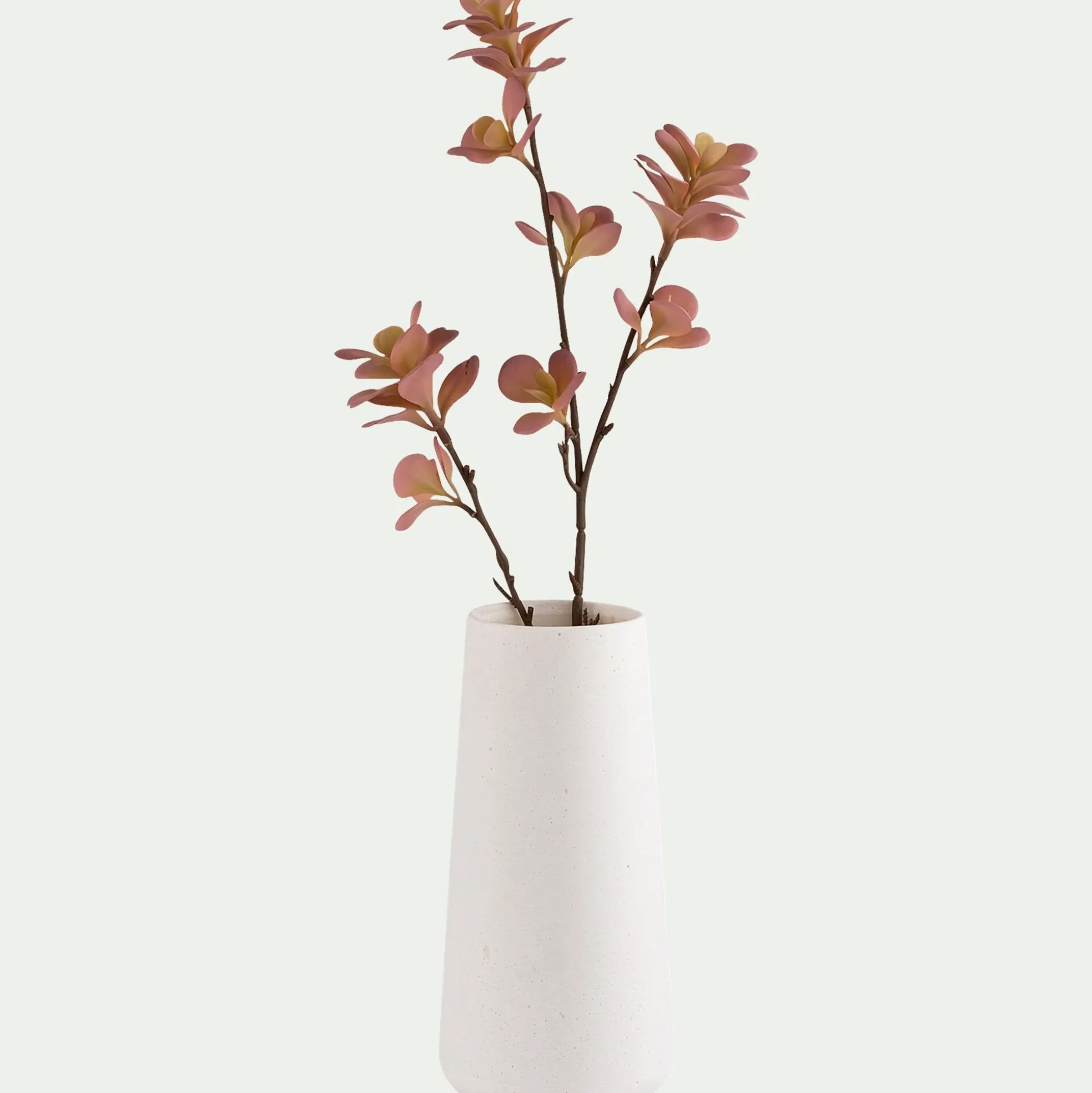 Vase classique en poudre de pierre H30cm - blanc