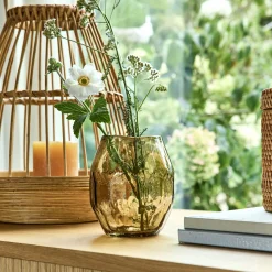 Vase classique en verre - marron