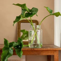 Vase classique en verre recyclé H30cm - transparent