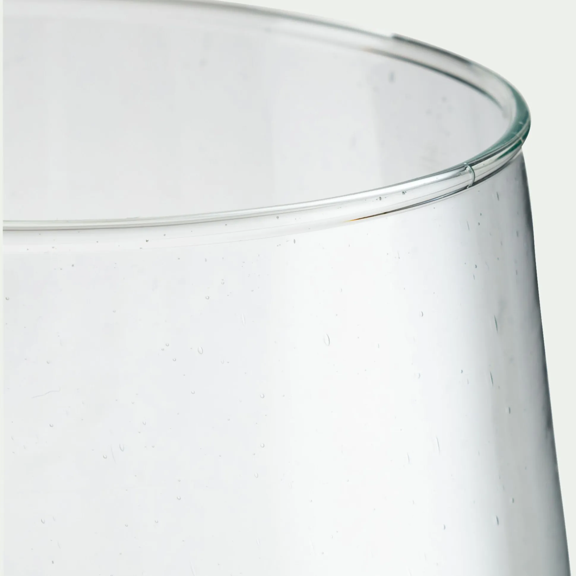 Vase conique en verre D13xH23cm - transparent