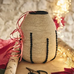 Vase en jonc de mer H30cm - naturel