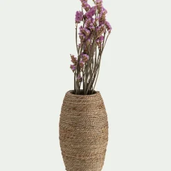 Vase en jonc de mer H23cm - naturel