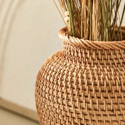 Vase en rotin H20cm - naturel