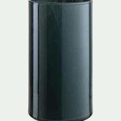 Vase tube en verre H23cm - bleu