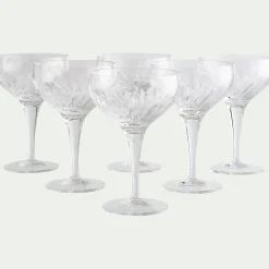 Verre à cocktail en cristallin 22cl - transparent