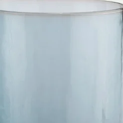 Verre à pied en verre 37cl - bleu