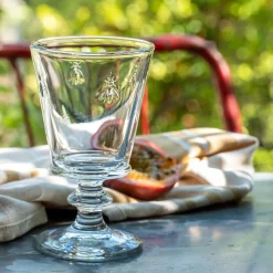 Verre à vin en verre pressé 24cl - transparent