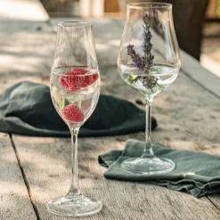 Verre a pied en verre 25cl - transparent