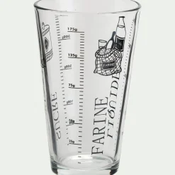Verre doseur en verre 45cl - transparent