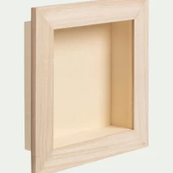 Vitrine à décorer en peuplier 15x15cm - naturel