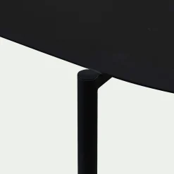 Bibliothèque 3 tablettes en métal - noir L100,50xH80cm