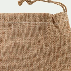 Lot de 2 sachets déco en polyester - naturel