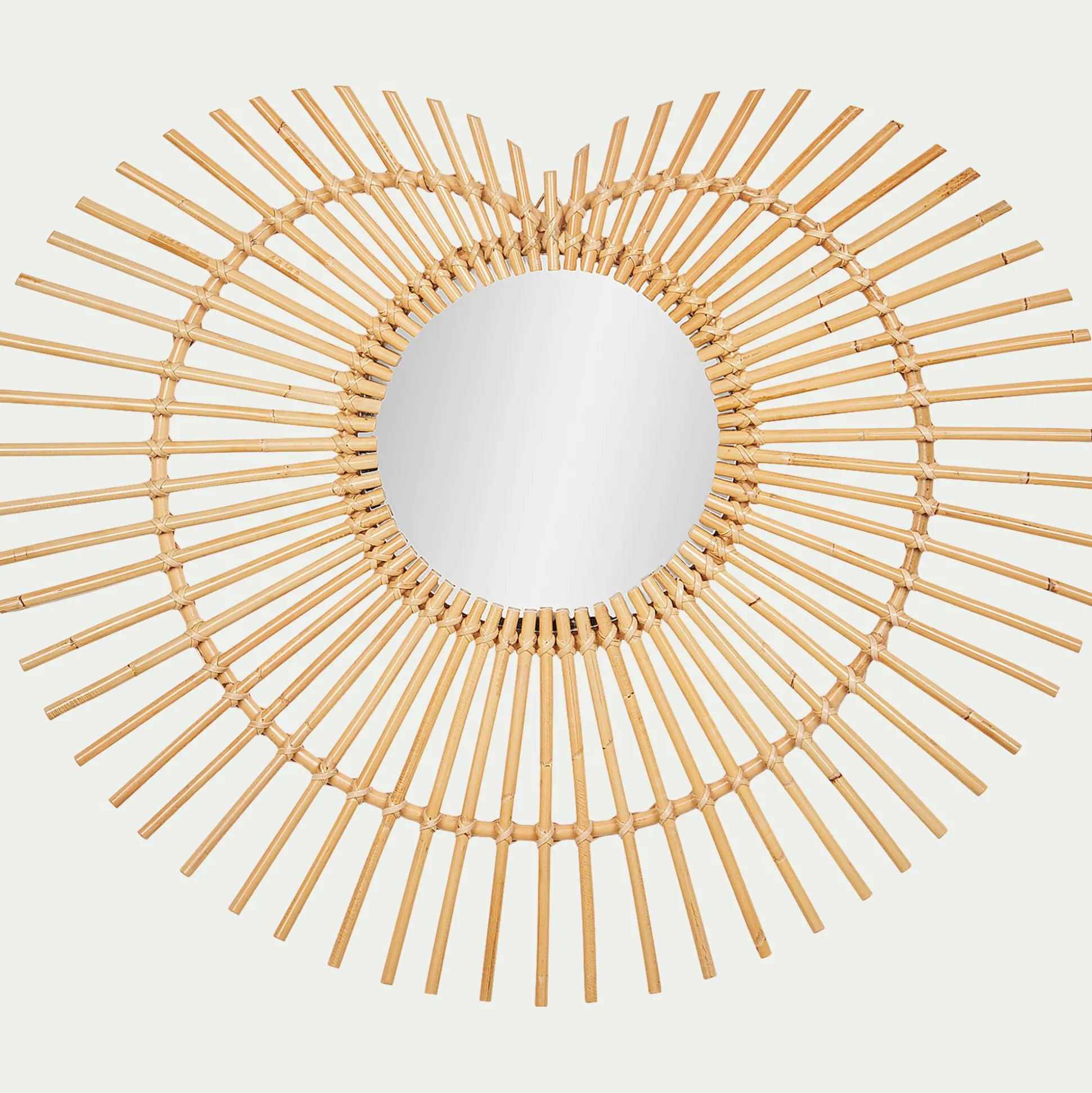 Miroir en rotin - naturel l75cm