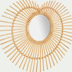 Miroir en rotin - naturel l75cm