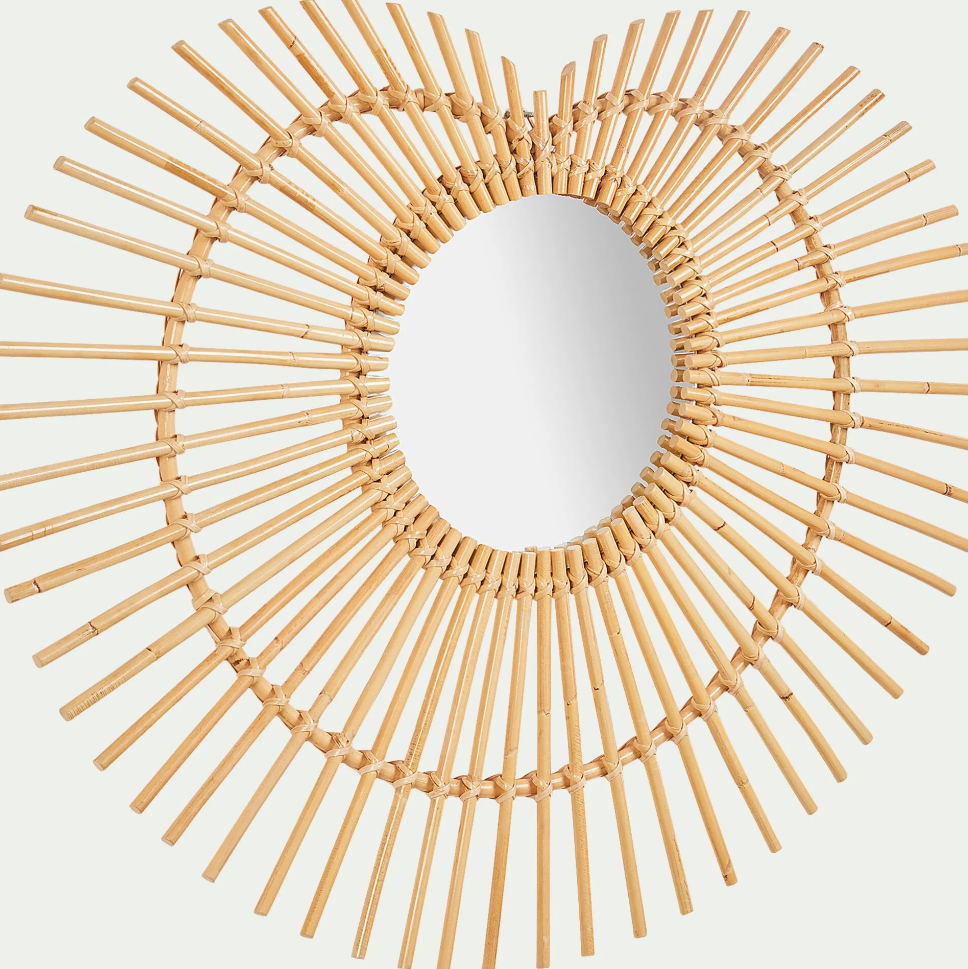 Miroir en rotin - naturel l75cm
