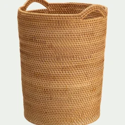 Panier à linge en rotin D40xH53cm - naturel