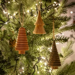 Suspension de Noël en bois H10cm - naturel (modèle aléatoire)