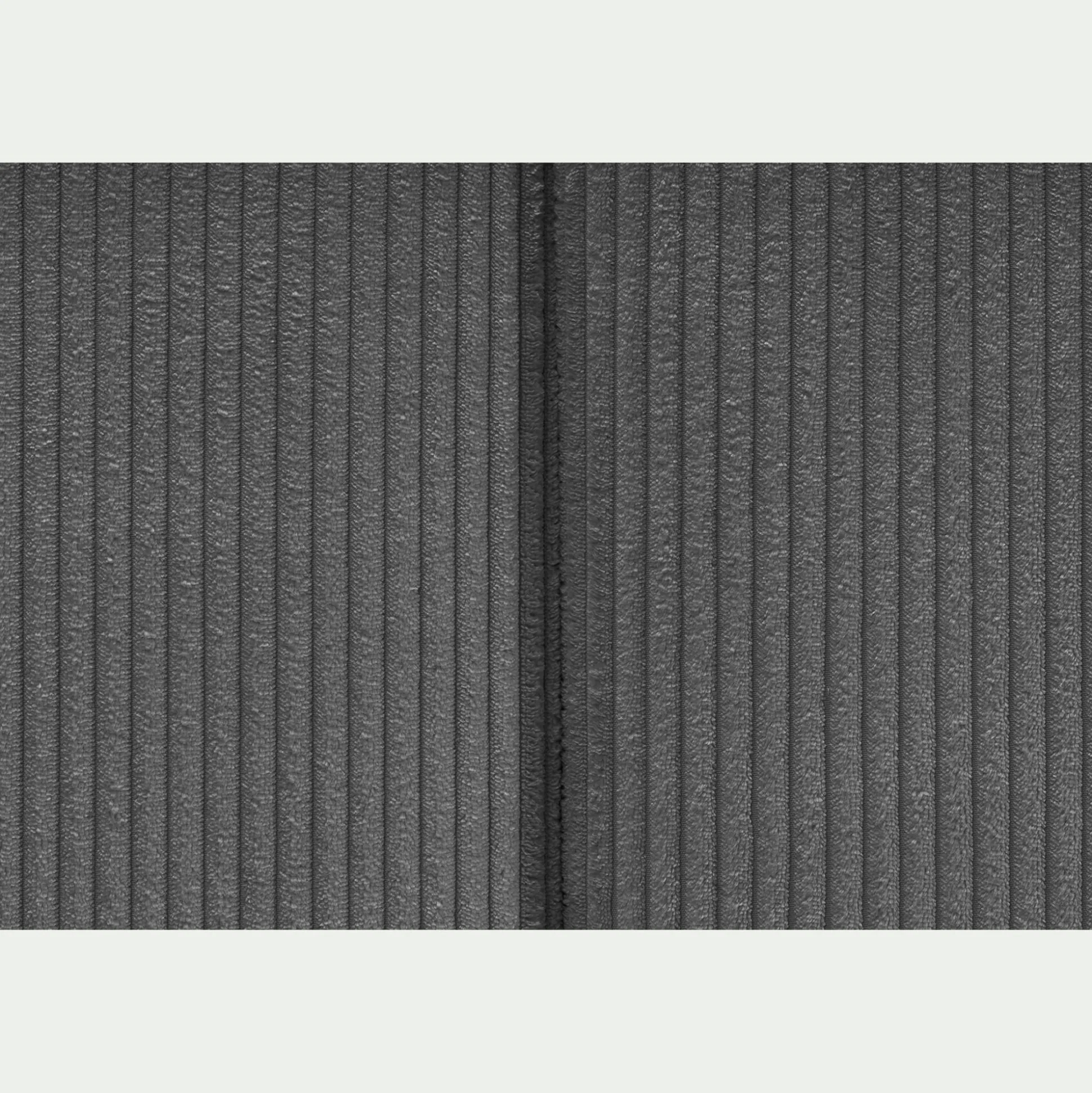 Tête de lit en velours côtelé 190cm - gris anthracite