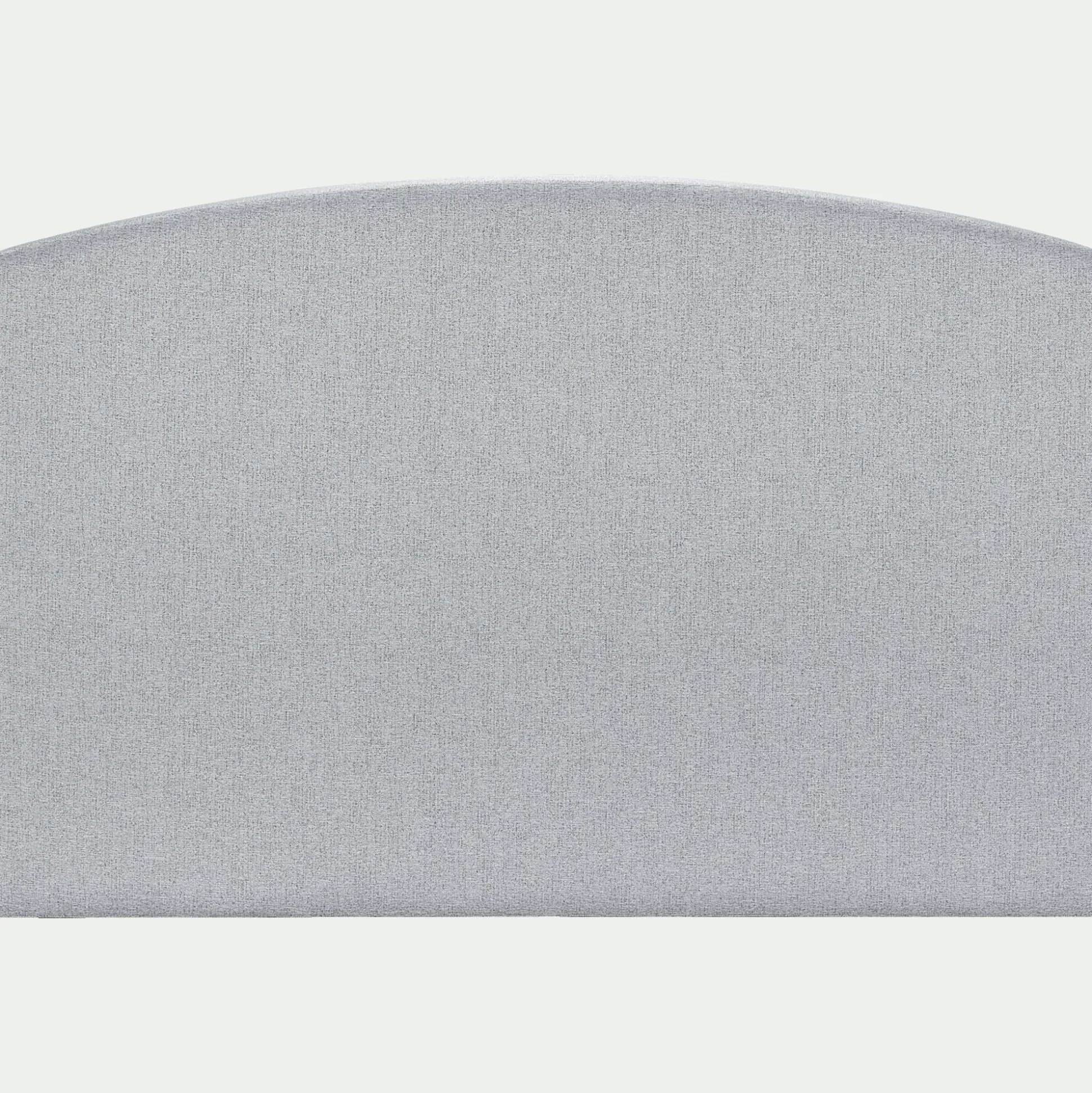 Tête de lit galbée en tissu - gris clair L170cm