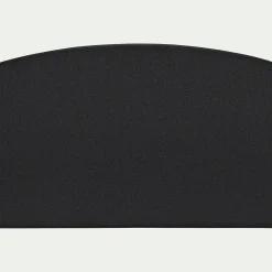 Tête de lit galbée en tissu - gris anthracite L170cm