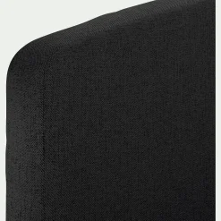 Tête de lit galbée en tissu - gris anthracite L170cm