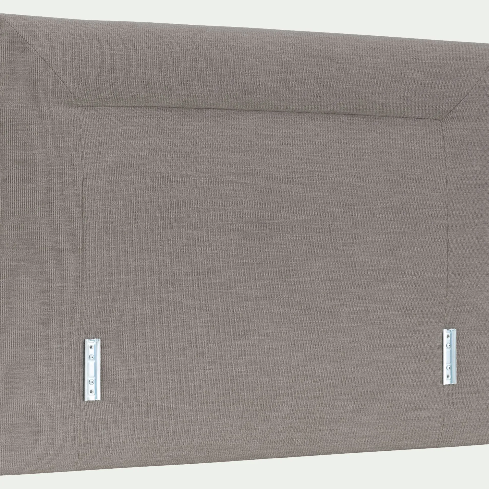Tête de lit matelassée en tissu 160cm - gris granite